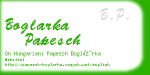 boglarka papesch business card